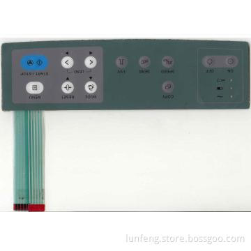 embossed metal domes tactile membrane switch keypad
